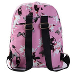 pink butterfly print backpack