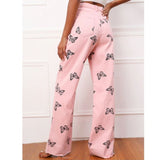 pink butterfly pants side view