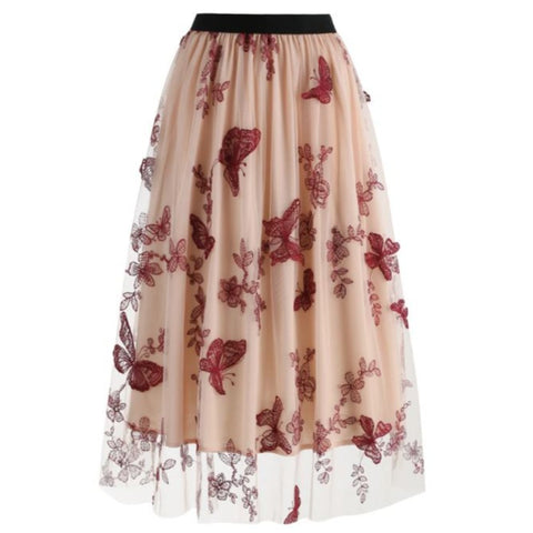 cute pink butterfly skirt