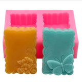pink butterfly soap mold silicone