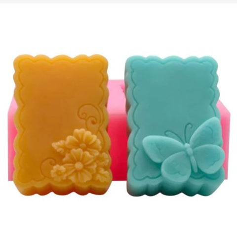pink butterfly soap mold