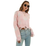 pink butterfly sweater design
