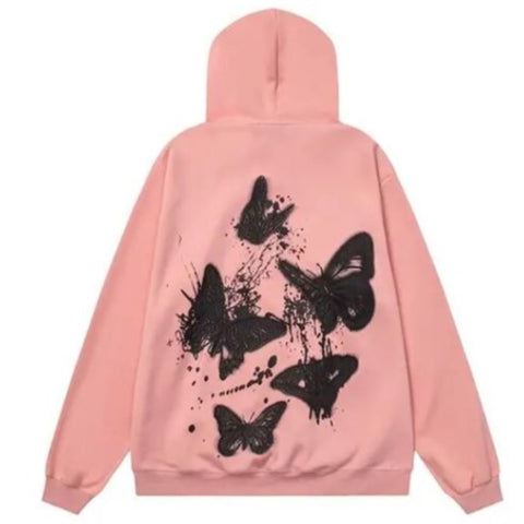 graffiti butterfly hoodie
