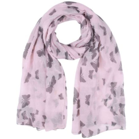 pink illusion butterfly scarf