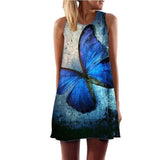 powder blue butterfly dress
