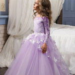 purple butterfly dress for children design