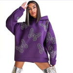 purple butterfly sweater