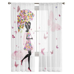 rainy day butterfly curtains