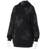 rhinestone butterfly sweater design
