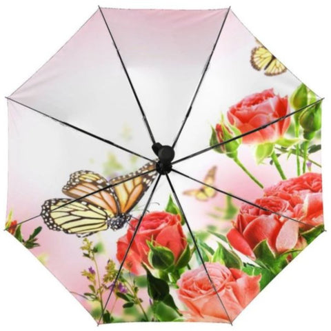 rose butterfly umbrella
