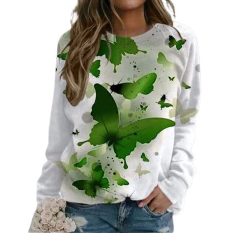 seagreen butterfly sweater
