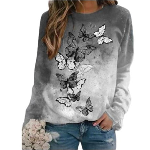 silver butterfly sweater
