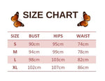 size chart for Butterfly Clothing Jumpsuit
