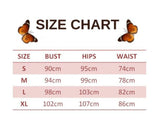 size chart for Butterfly Jumpsuit for Women