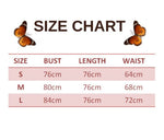 size chart for Luxury Butterfly Bodysuit