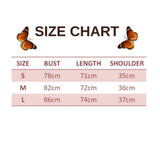 size chart for Mesh Butterfly Bodysuit