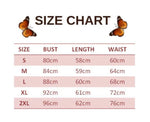 size chart for Monarch Butterfly Jumpsuit