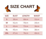 size chart for White Butterfly Bodysuit