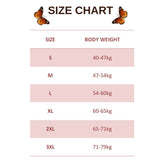 size chart for beaded butterfly jeans