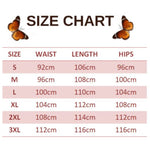 size chart for yellow butterfly pants