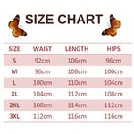 size chart for black butterfly sweatpants