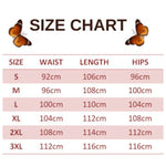 size chart for pink butterfly sweatpants