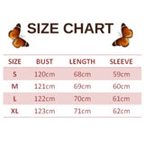 size chart for black embroidered butterfly sweater