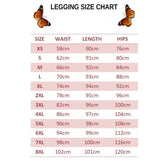 size chart for buckeye butterfly leggings