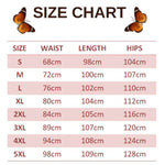 size chart for butterfly baggy jeans