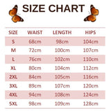 size chart for butterfly baggy jeans