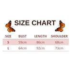 size chart for butterfly beach kimono