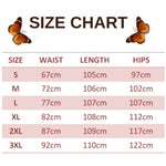 size chart for butterfly bell bottom jeans