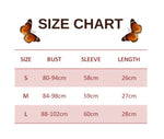 size chart for Butterfly Mesh Set