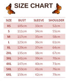 size chart for butterfly short kimono