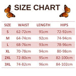size chart for colias butterfly leggings