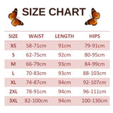 size chart for daisy monarch butterfly leggings