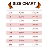 size chart for whimsical butterfly trousers