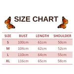 size chart for darkorchid butterfly sweater