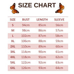 size chart for crimson butterfly dress