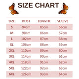 size chart for gold butterfly dress
