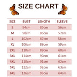 size chart for gold butterfly dress