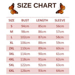 size chart for green butterfly dress