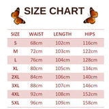 size chart for gold butterfly trousers