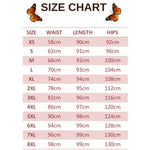 size chart for green butterfly leggings