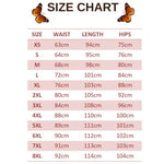size chart for crimson butterfly leggings