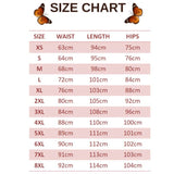 size chart for crimson butterfly leggings