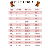 size chart for indra butterfly leggings