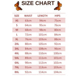 size chart for pink butterfly leggings