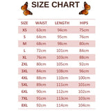 size chart for pink butterfly leggings
