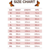 size chart for socama butterfly leggings